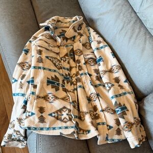 Women's Patterned Fleece Jacket